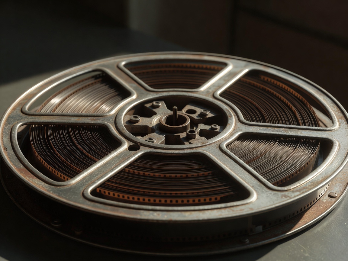 Vintage 35mm Film Reel Close Up Spool